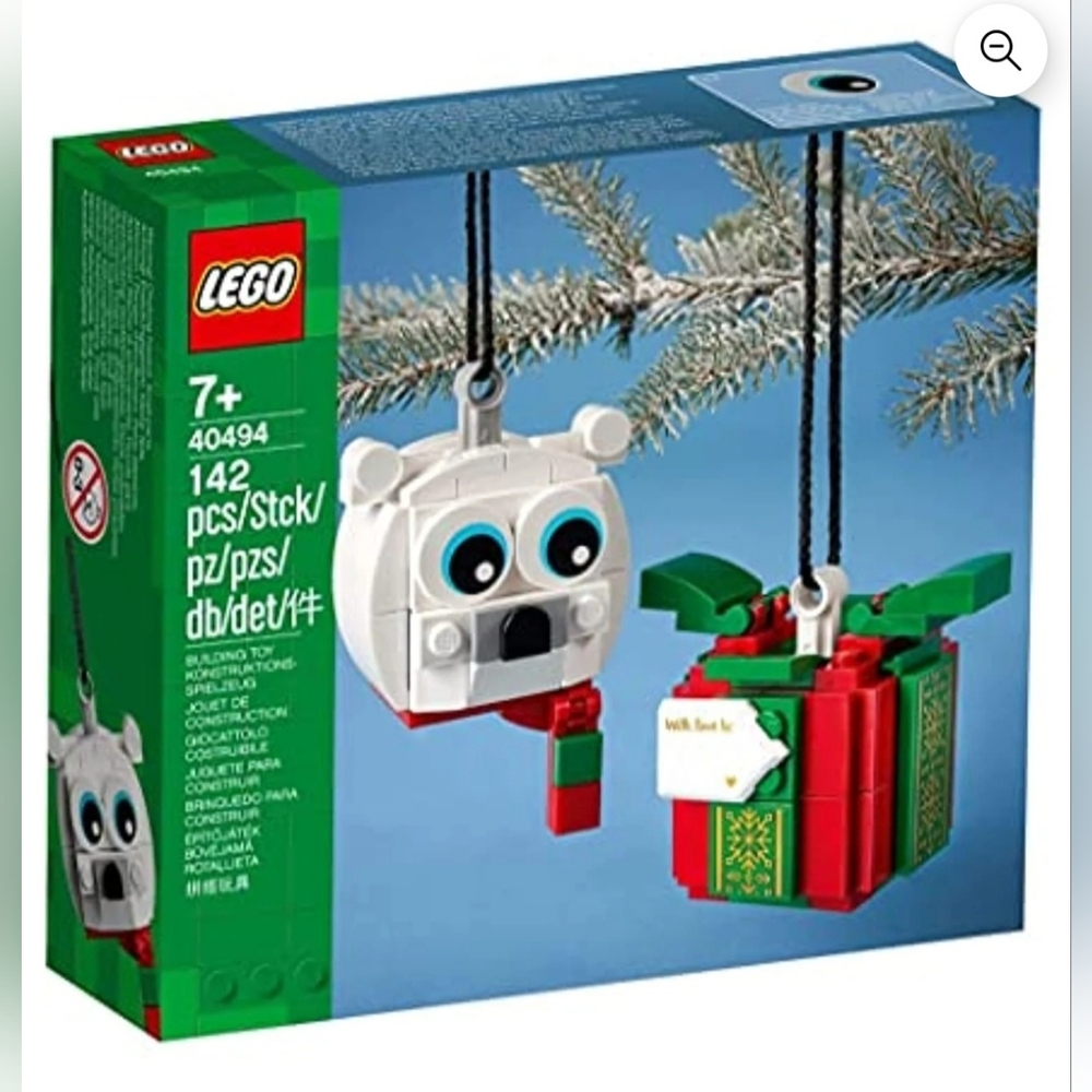 LEGO Festive Ornament Set - White and Red 40494